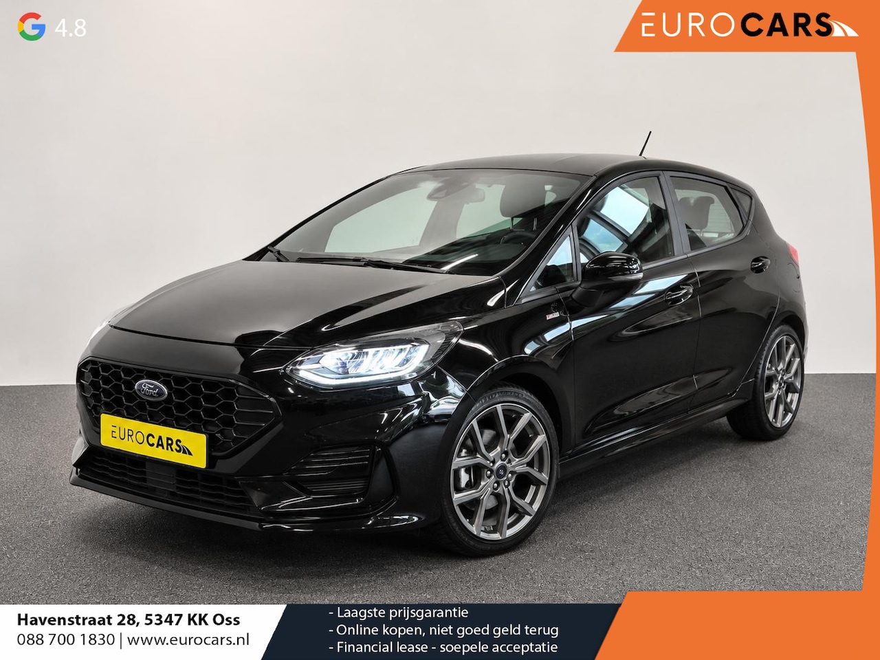 Ford Fiesta - 1.0 EcoBoost Hybrid ST-Line Facelift! Climate Control Navigatie Carplay PDC + Camera Achte - AutoWereld.nl