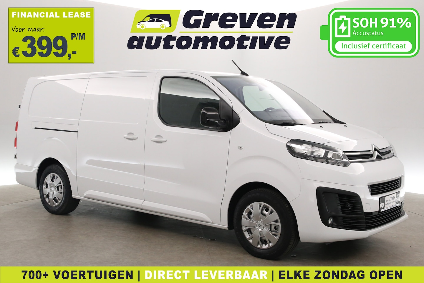 Citroën Jumpy - Elektrisch 75 kWh L3H1 | Snelladen | SOH 91% | Clima | Camera | Cruise | 3 Zits | Carplay - AutoWereld.nl