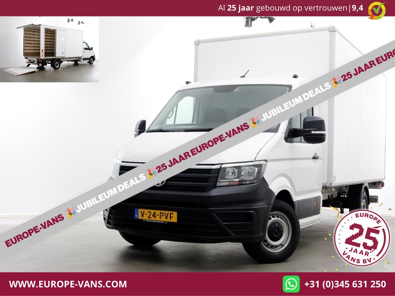 Volkswagen Crafter - 35 2.0 TDI 140pk Bakwagen met laadklep en zijdeur 12-2021 - AutoWereld.nl