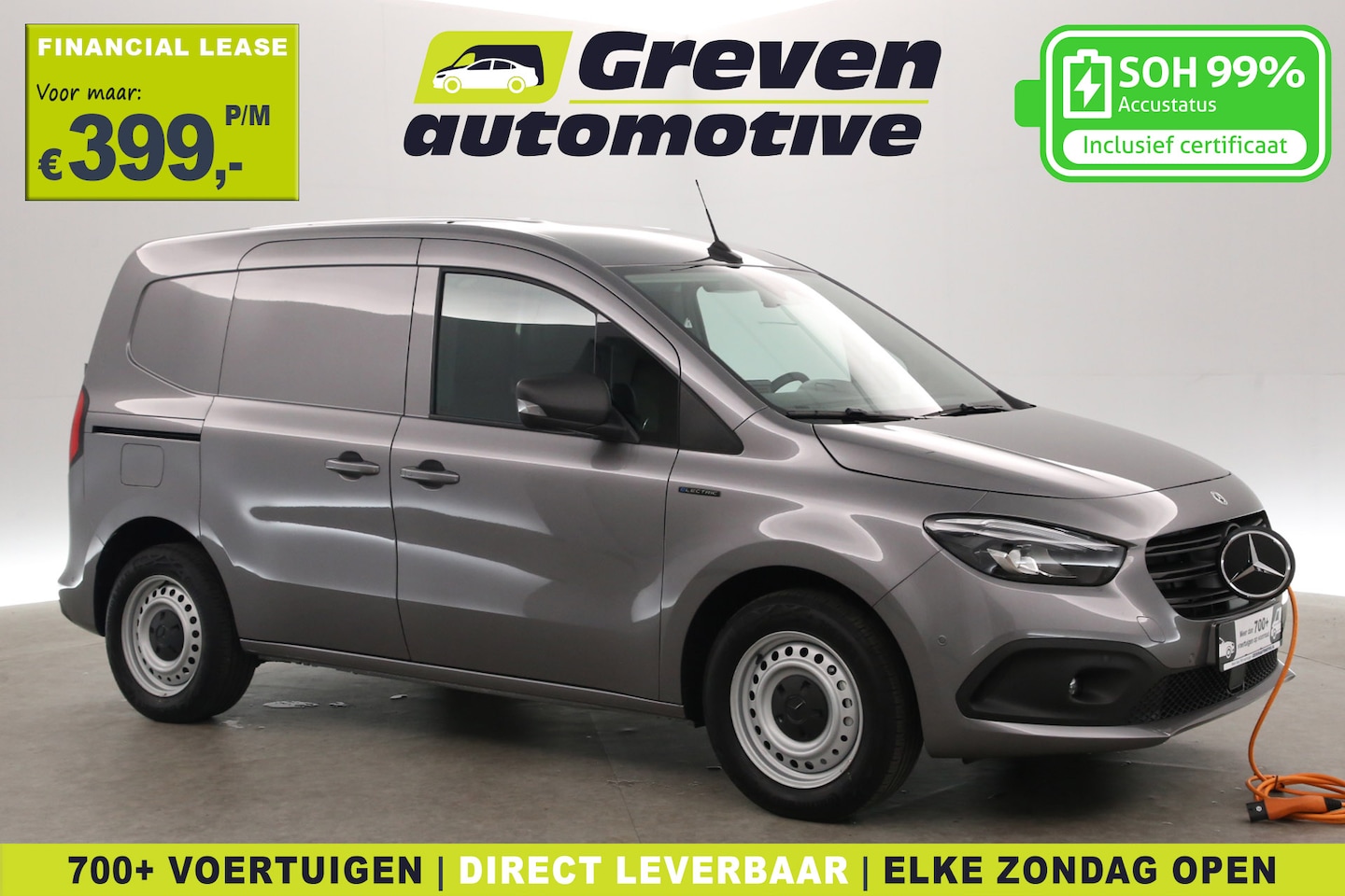 Mercedes-Benz Citan - Elektrisch 45 kWh | NIEUW | Snelladen | SOH 99% | Clima | Camera | Cruise | Carplay | Navi - AutoWereld.nl