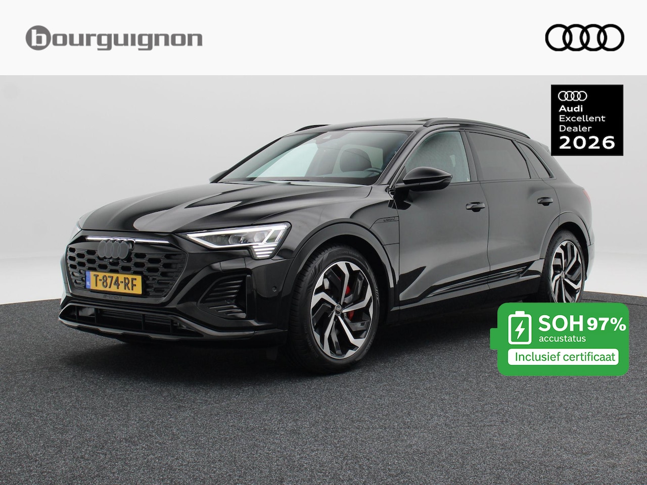 Audi Q8 e-tron - 50 quattro S Edition 95 kWh 340 Pk | Stoelverwarming | Adaptive Cruise | Panoramadak | Ban - AutoWereld.nl