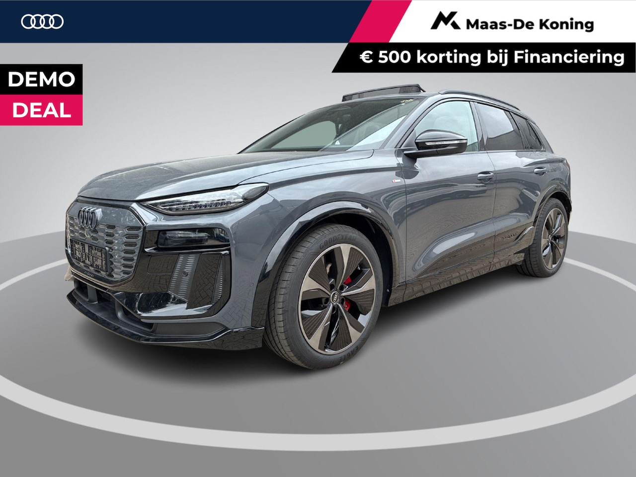 Audi Q6 e-tron - S edition 83 kWh 252pk · Panoramadak · Inklap. Trekhaak · Luchtvering · 360 Camera · Matri - AutoWereld.nl