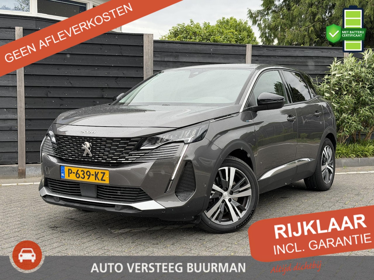 Peugeot 3008 - Allure Pack Business 1.6 HYbrid 225PK EAT8 Aut. Navigatie, Achteruitrijcamera, Trekhaak, K - AutoWereld.nl