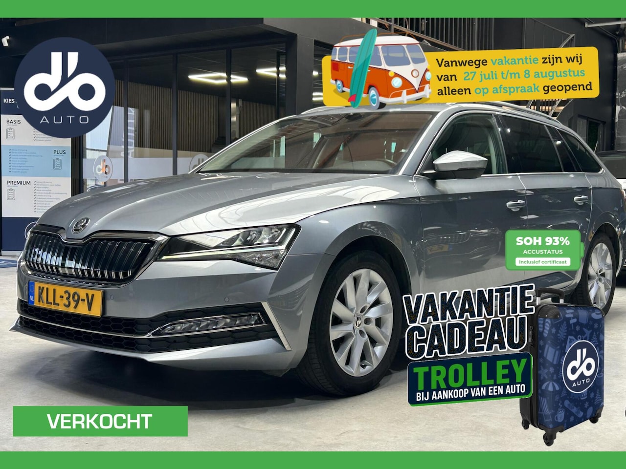 Skoda Superb Combi - 1.4 TSI iV Clever| SOH 93% TREKHAAK I DIGITAAL DISPLAY I NAVI + CAMERA - AutoWereld.nl