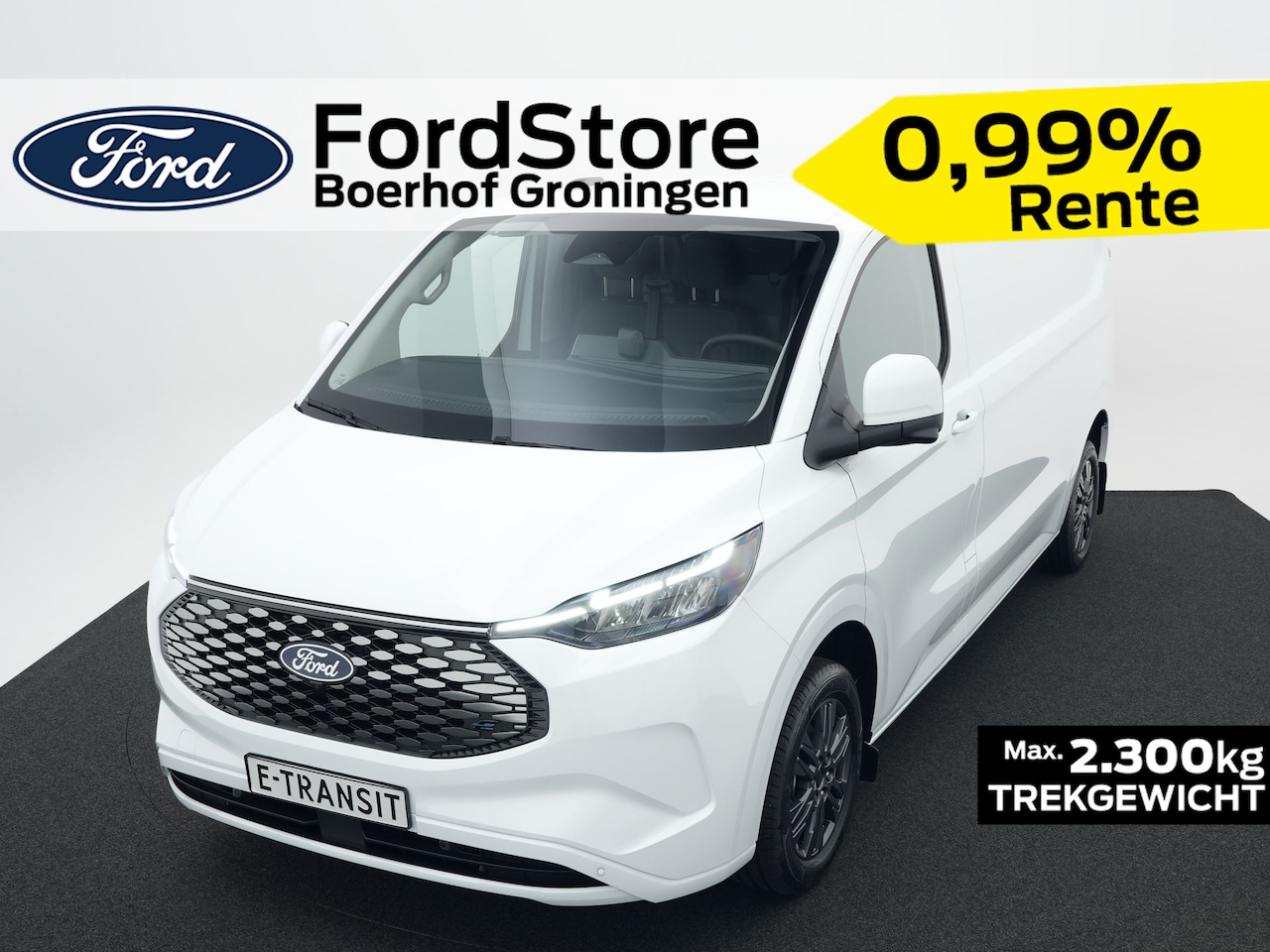 Ford Transit Custom - E-Transit 340 L2H1 Limited 71 kWh 360 graden camera | Stoelverwarming | Navigatie | - AutoWereld.nl