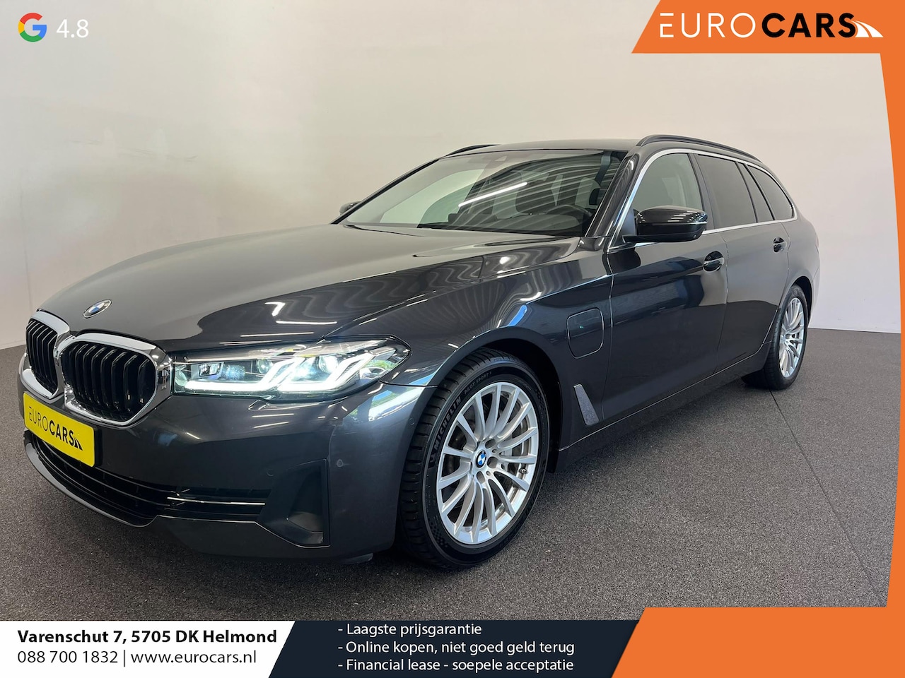 BMW 5-serie Touring - 530e High Executive Panoramadak Navigatie Apple Carplay Android Auto 360 camera Parkeerhul - AutoWereld.nl