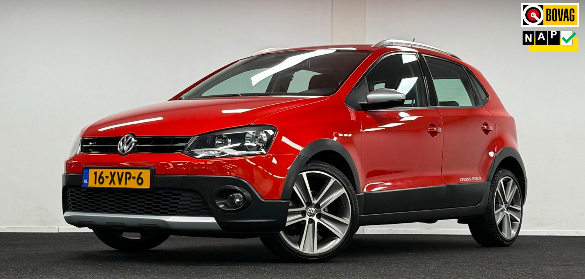 Volkswagen Polo - 1.2 TSI Cross*Automaat*1/2Leder*Navi*KettingVv*Apk:08-2027 - AutoWereld.nl