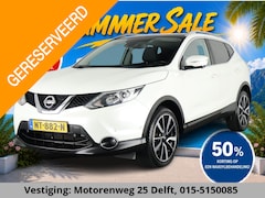 Nissan Qashqai - 1.2 PREMIER EDITION PANO LEDER TREKHAAK . CRUISE CONTROL . NAVIGATIE . 360° CAMERA