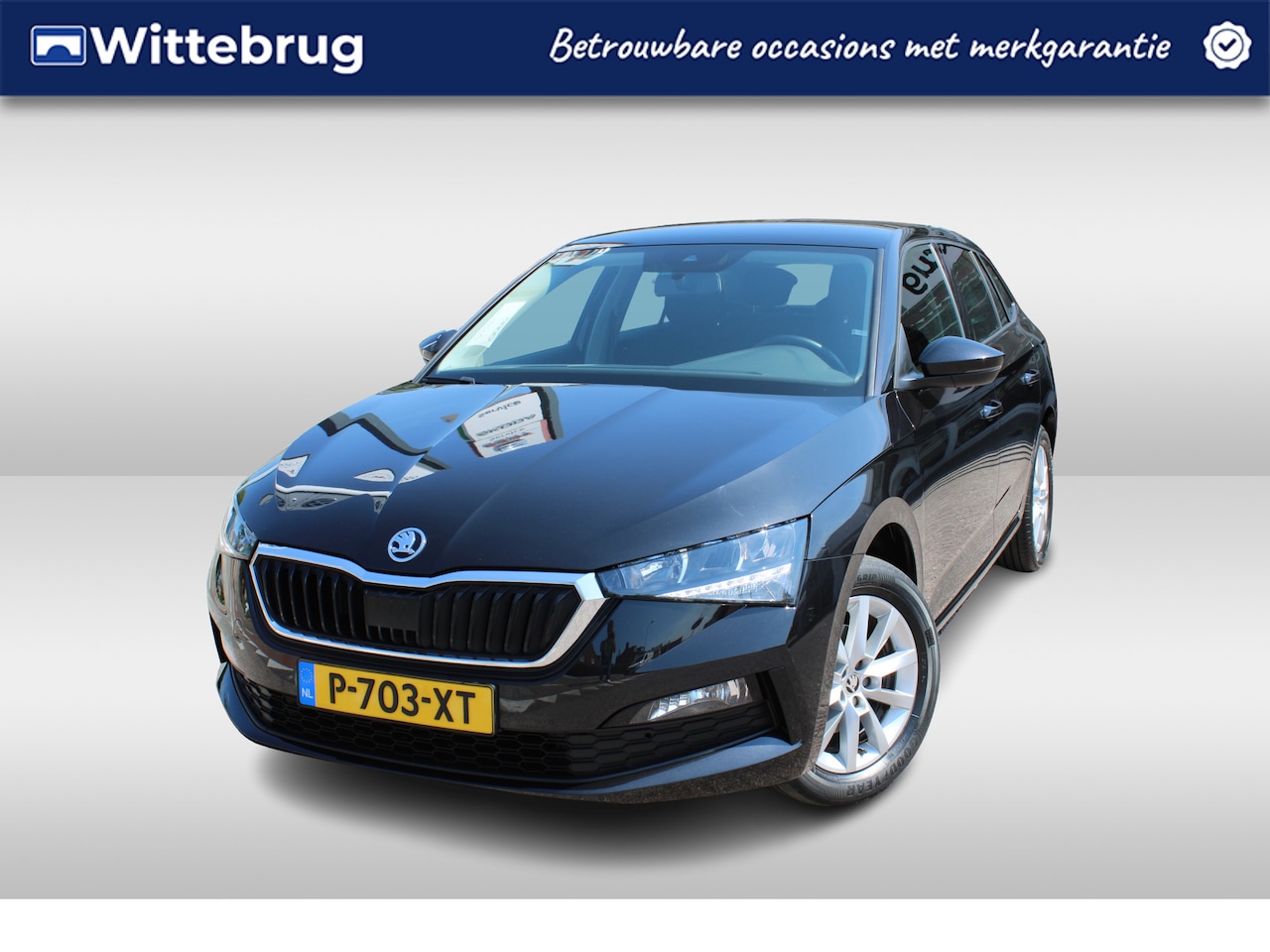Skoda Scala - 1.0 TSI 110pk Ambition / Navigatie  via App Connect / LM 16 inch / Parkeersensoren a / LED - AutoWereld.nl