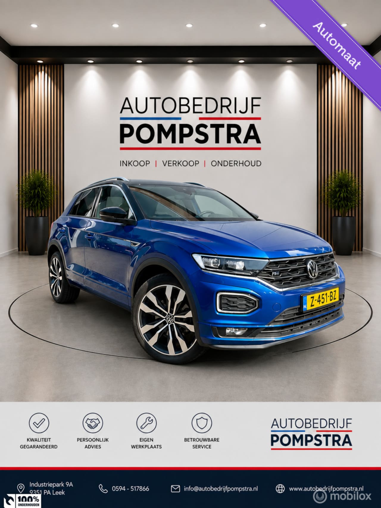 Volkswagen T-Roc - 1.5 TSI DSG R-line/CARPLAY/CLIMA/LED/CAMERA - AutoWereld.nl