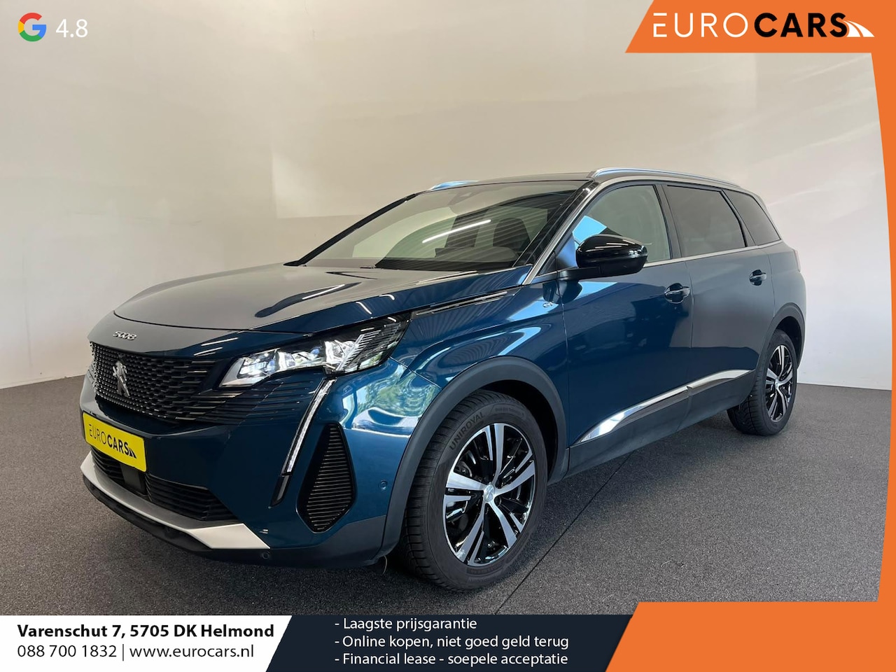 Peugeot 5008 - 1.2 PureTech GT 7 persoons Panoramdak Trekhaak Navigatie Apple Carplay Android Auto Camera - AutoWereld.nl