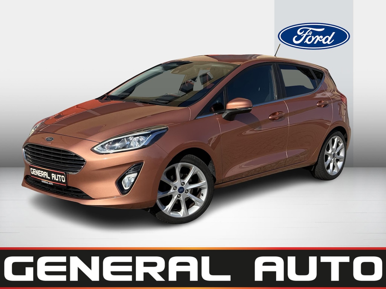 Ford Fiesta - 1.1 EcoBoost Titanium Rose Gold,LED, Navi, CarPlay - AutoWereld.nl