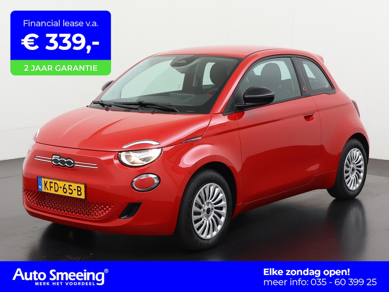 Fiat 500e - RED 42 kWh | Camera | Digital Cockpit | Navigatie | Zondag Open! - AutoWereld.nl