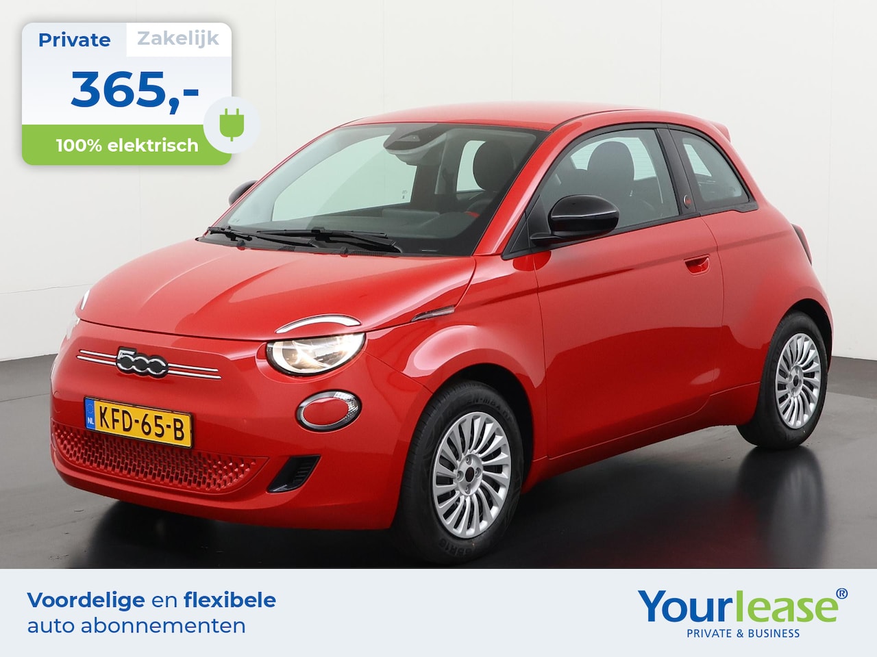 Fiat 500e - RED 42kWh | All-in 365,- Private Lease | Direct uit voorraad - AutoWereld.nl