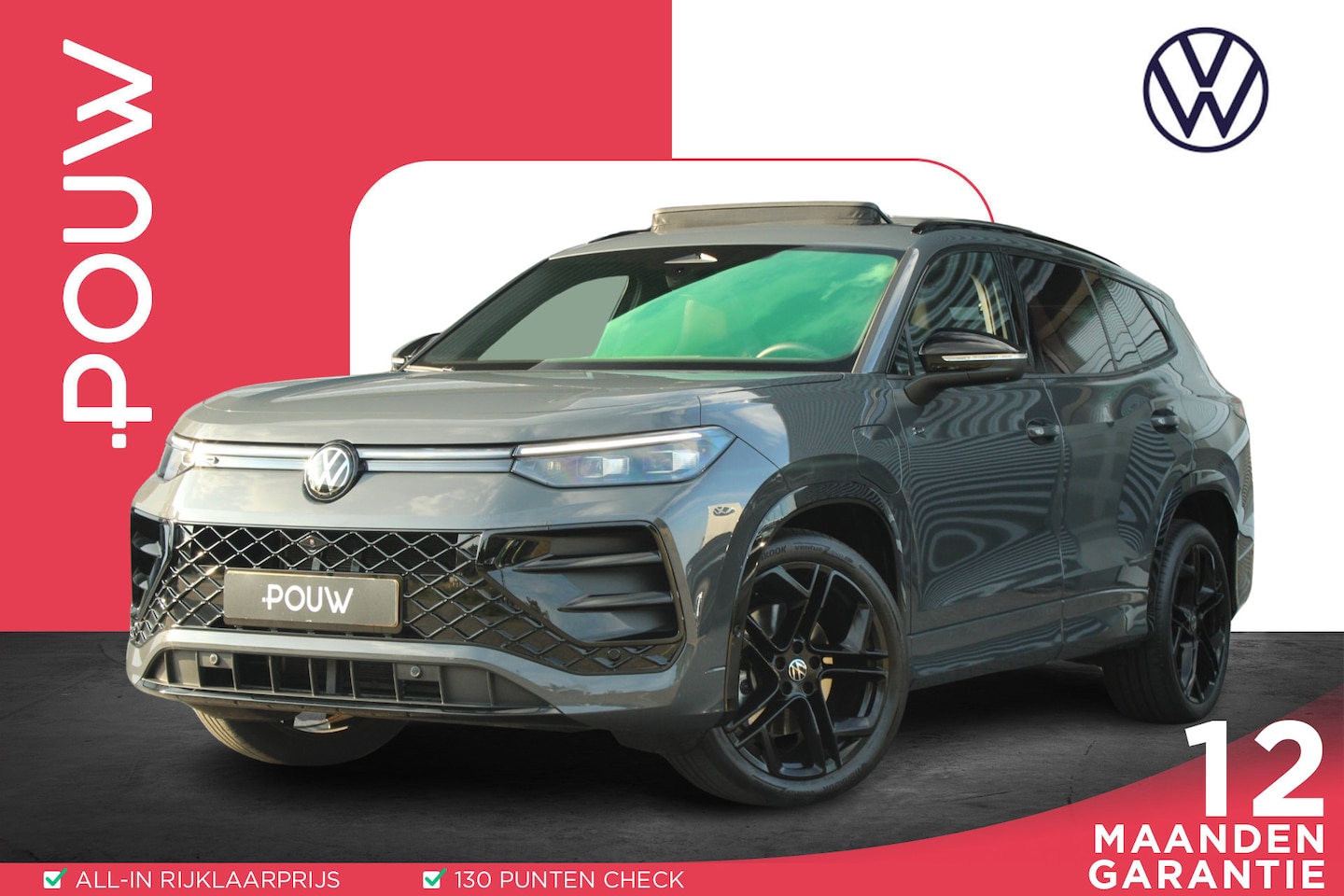 Volkswagen Tayron - 1.5 eHybrid 204pk R-Line Edition | SoH 100% | Trekhaak | Schuif-Kanteldak - AutoWereld.nl
