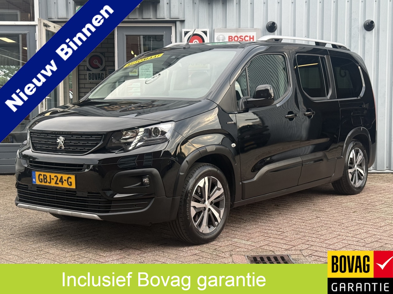Peugeot Rifter Long - 2 pers. Mini-Camper. 1.2 Puretech Long GT-Line | UNIEK! | AUTOMAAT | TREKHAAK | CAMERA | C - AutoWereld.nl