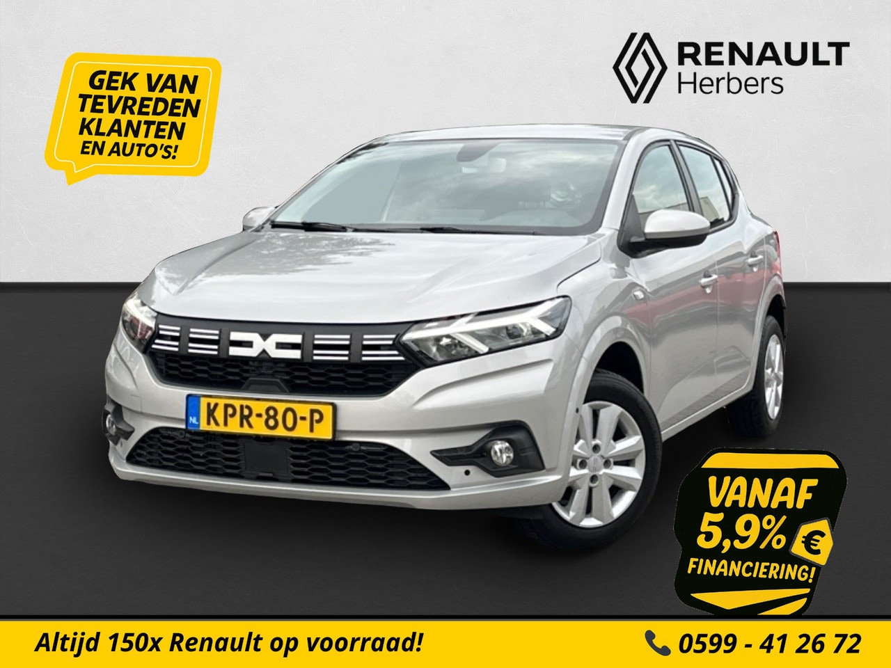 Dacia Sandero - 1.0 TCe 100 ECO-G Expression CAMERA / PDC / CRUISE / NAVI - AutoWereld.nl