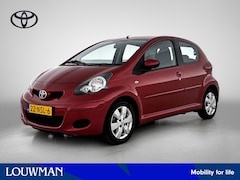 Toyota Aygo - 1.0-12V Aspiration Red Automaat | Half Lederen bekleding | Airco | Elektrische ramen voor