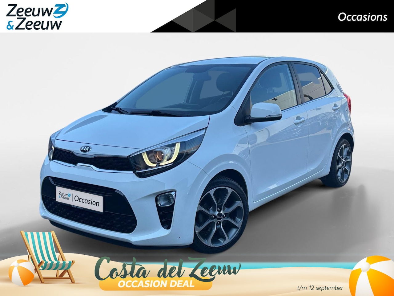 Kia Picanto - 1.0 CVVT DynamicPlusLine | 1e Eigenaar | Achteruitrijcamera | Lederen bekleding | Cruise C - AutoWereld.nl
