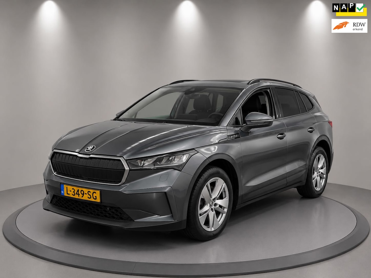 Skoda Enyaq iV - 60| 1/2 LEDER | NAVI | AIRCO| ELECTRIC| NL: AUTO| NAP"| - AutoWereld.nl