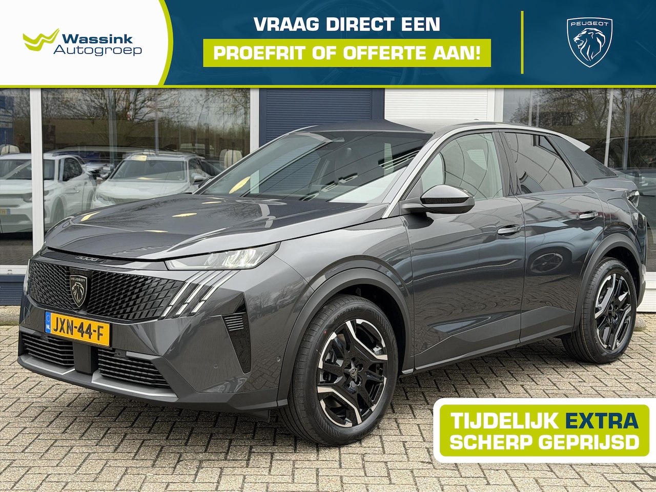 Peugeot e-3008 - EV 96 kWh 230pk Long Range Allure VOORRAAD VOORDEEL | Warmtepomp | Trekhaak | Stoelverwarm - AutoWereld.nl