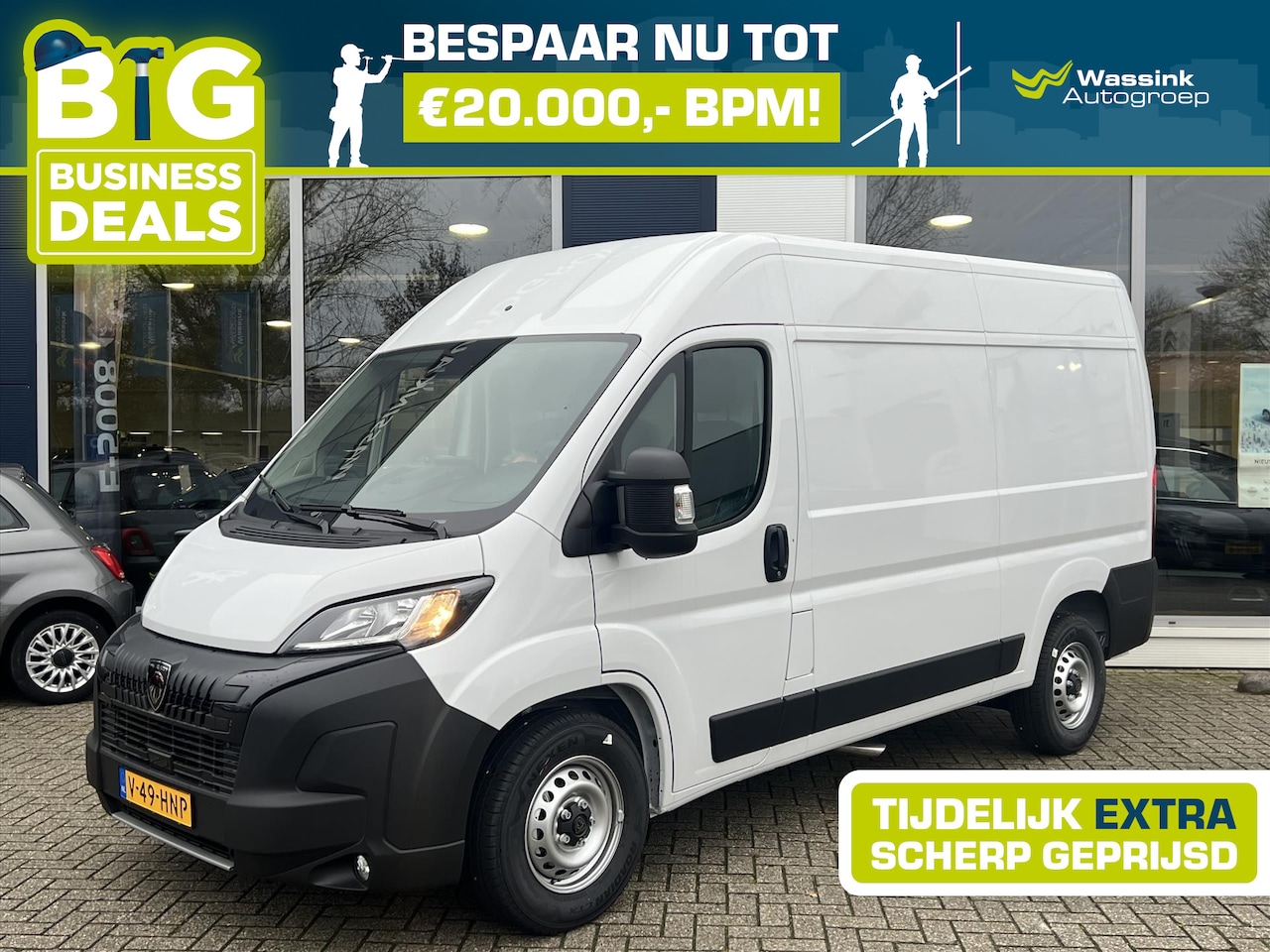 Peugeot Boxer - GB 2.2 140PK BlueHDi L2H2 35 Zwaar | Navigatie | Apple Carplay & Android Auto | Verzwaarde - AutoWereld.nl