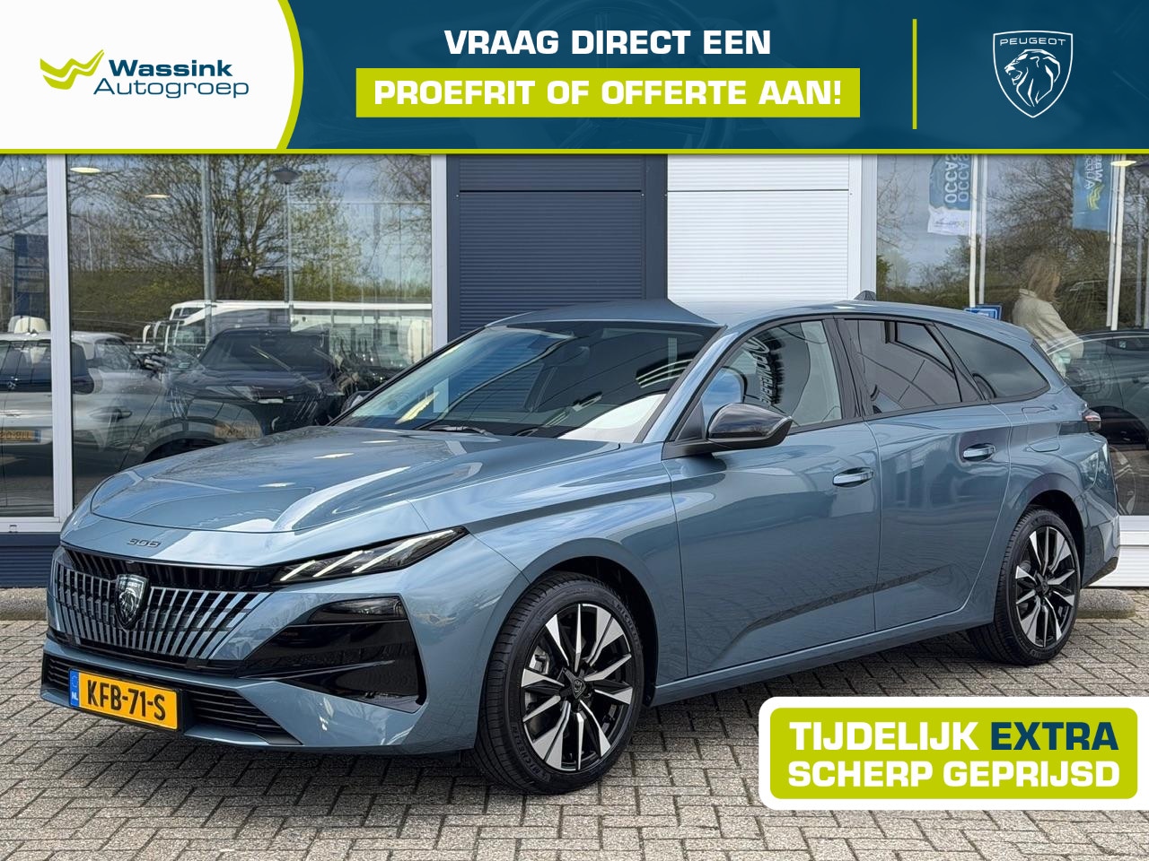 Peugeot 308 SW - Plug-in Hybrid 195pk e-DCS7 Business VOORRAAD VOORDEEL | Navigatie | Camera | Cruise Contr - AutoWereld.nl