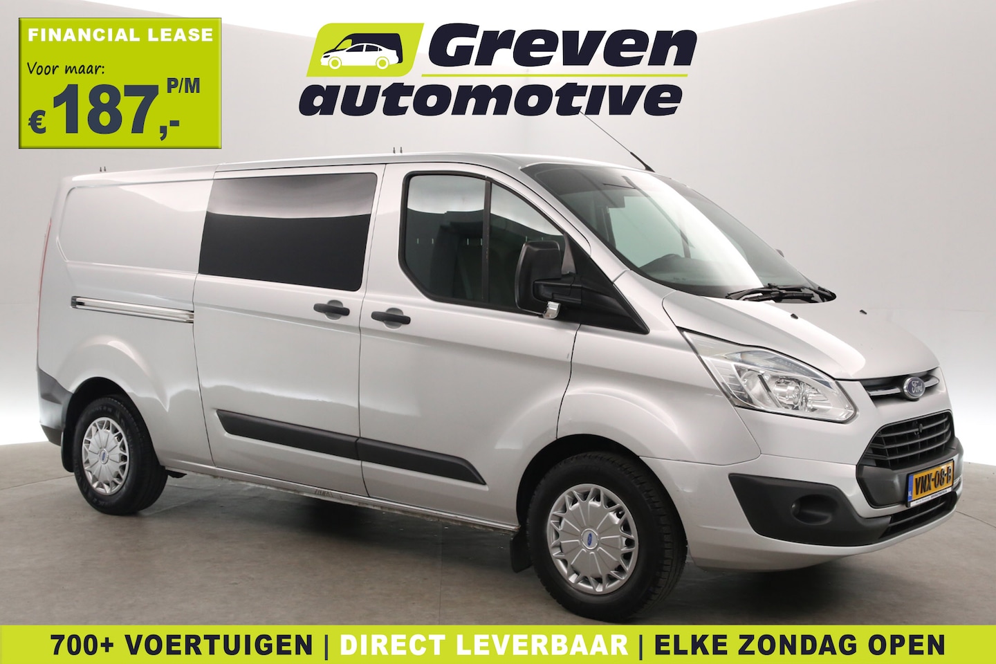 Ford Transit Custom - 2.2 TDCI L2H1 2800KG Trekgew. | Airco | Cruise | Camera | 2xSchuifdeur | 3 Zits | Trekhaak - AutoWereld.nl
