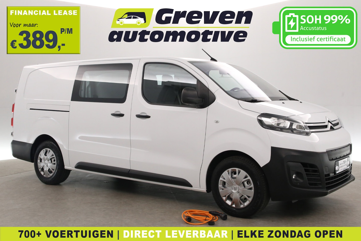 Fiat E-Scudo - Citroën e-Jumpy L3H1 | Snelladen | SOH 99% | Airco | Camera | Cruise | 3 Zits | Carplay | - AutoWereld.nl