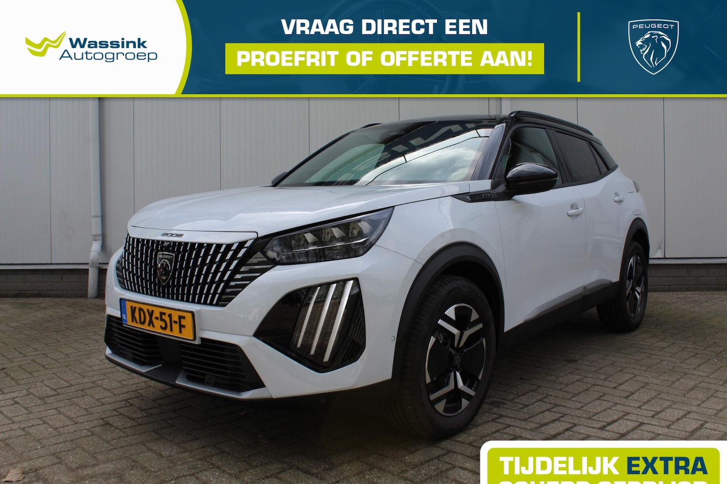 Peugeot 2008 - 1.2 Hybrid 145pk e-DCS6 GT VOORRAAD VOORDEEL | Navigatie | Parkeercamera | Parkeersensoren - AutoWereld.nl
