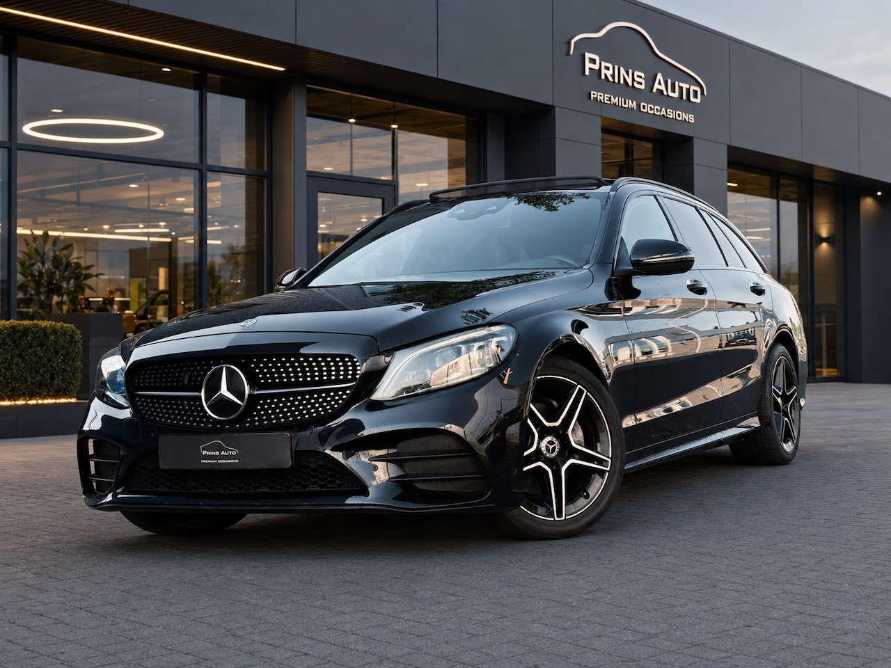 Mercedes-Benz C-klasse Estate - 180 Premium Plus Pack |PANO|DEALER ONDERHOUDEN|STOELVERW|AMBIENT|AMG-LINE| - AutoWereld.nl