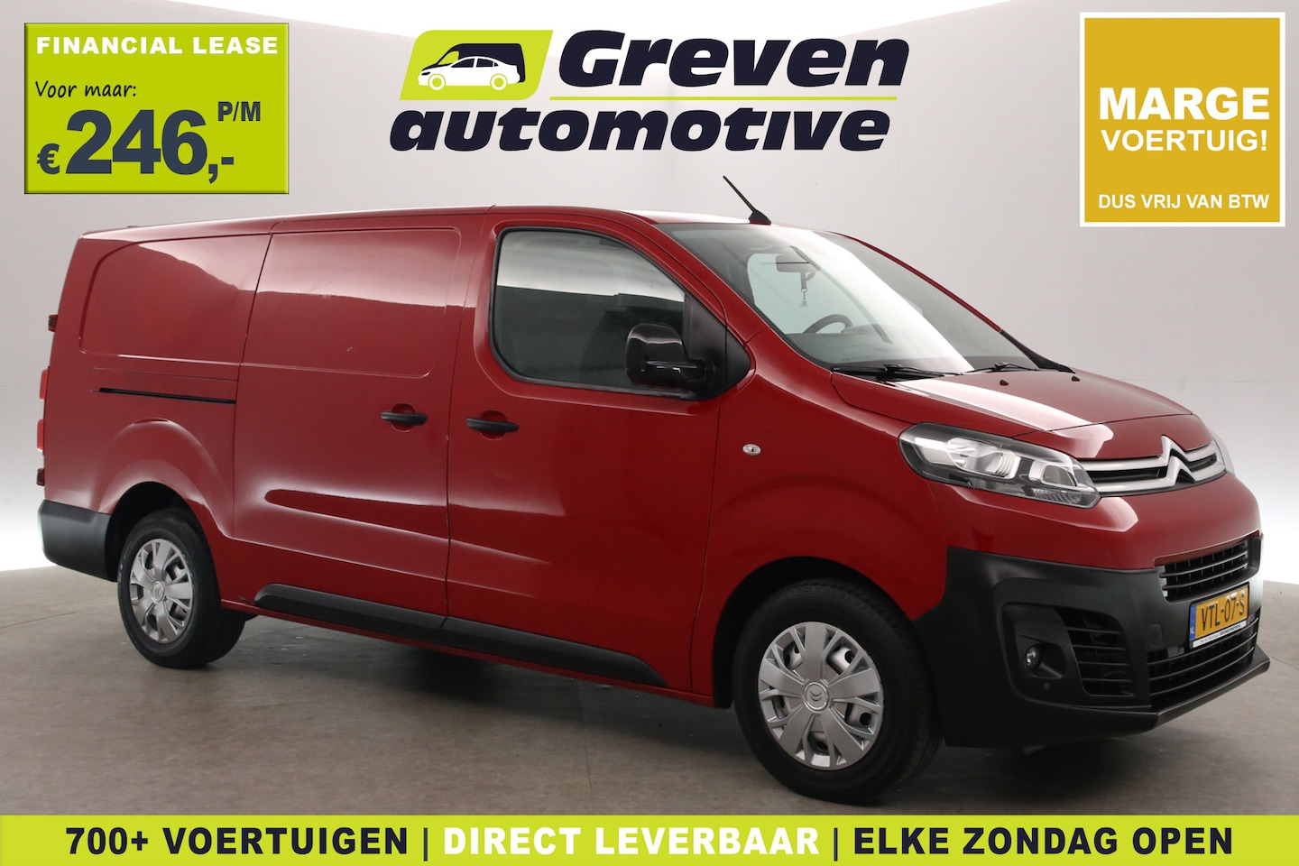 Citroën Jumpy - 2.0 BlueHDI L3H1 177PK | Marge | Automaat | Airco | Cruise | Carplay | 3 Zits | Trekhaak | - AutoWereld.nl