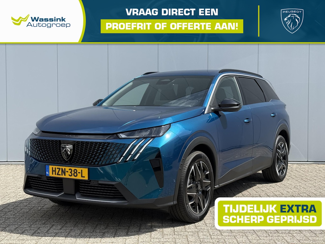 Peugeot 5008 - Allure Hybrid 145pk e-DSC6 Automaat VOORRAAD VOORDEEL | 360 Camera | 7 zits | Adaptive Cru - AutoWereld.nl