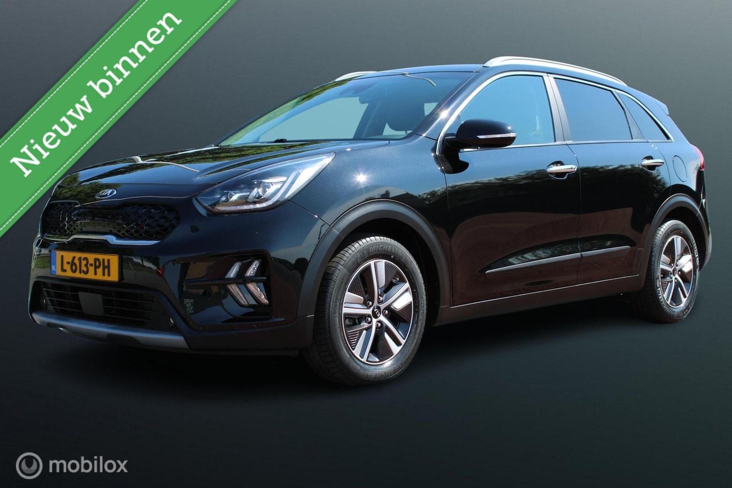 Kia Niro - 1.6 GDi Hybrid DynamicPlusLine 1.6 GDi Hybrid 140 PK DynamicPlusLine, Stoel-stuurverwarming, Leer, Navi, App connect, Cru - AutoWereld.nl