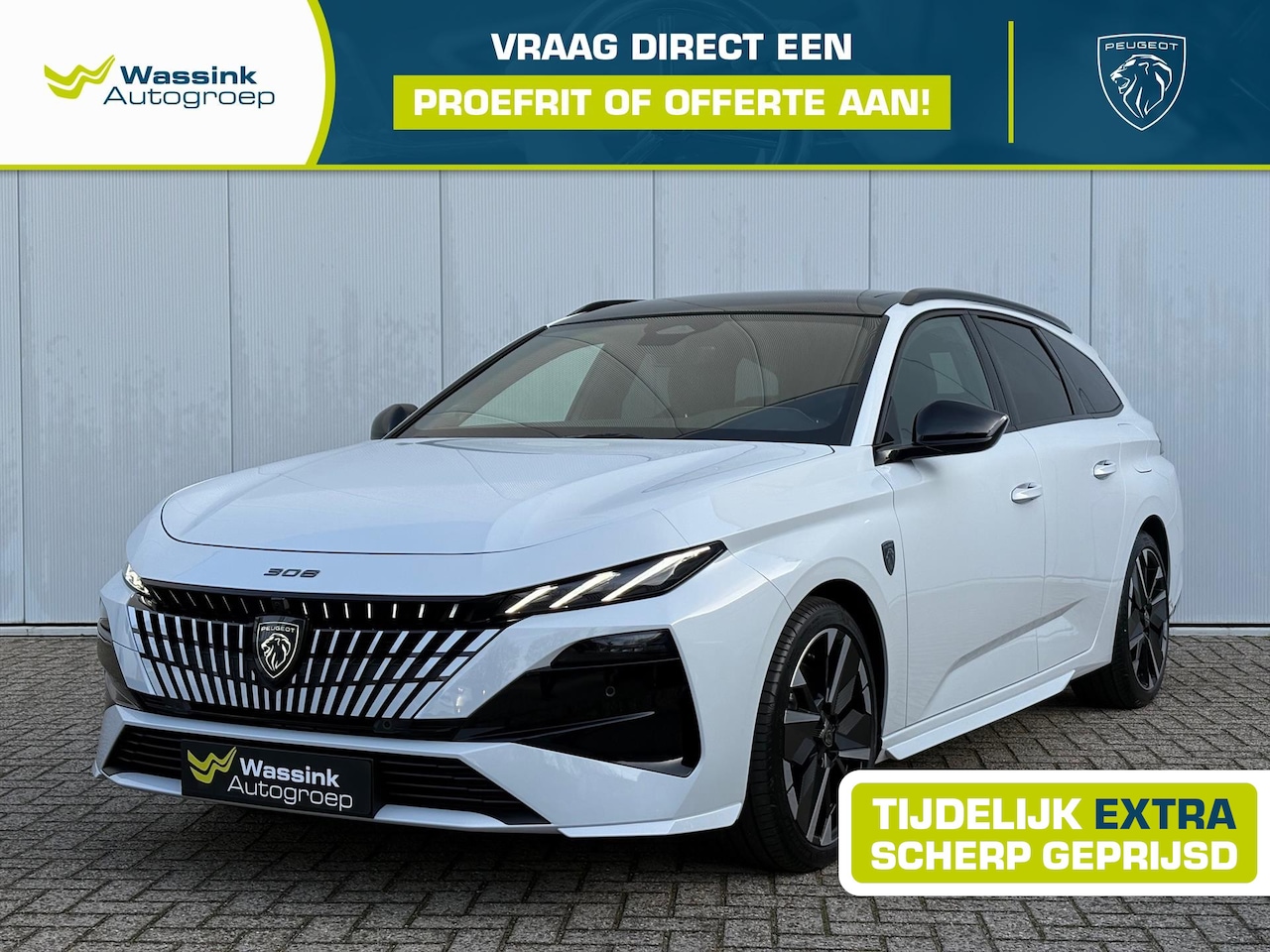 Peugeot 308 SW - Sw 1.6 PHEV 195pk e-DCS7 GT VOORRAAD VOORDEEL | 360 camera | Schuif- kanteldak | Focal Pre - AutoWereld.nl