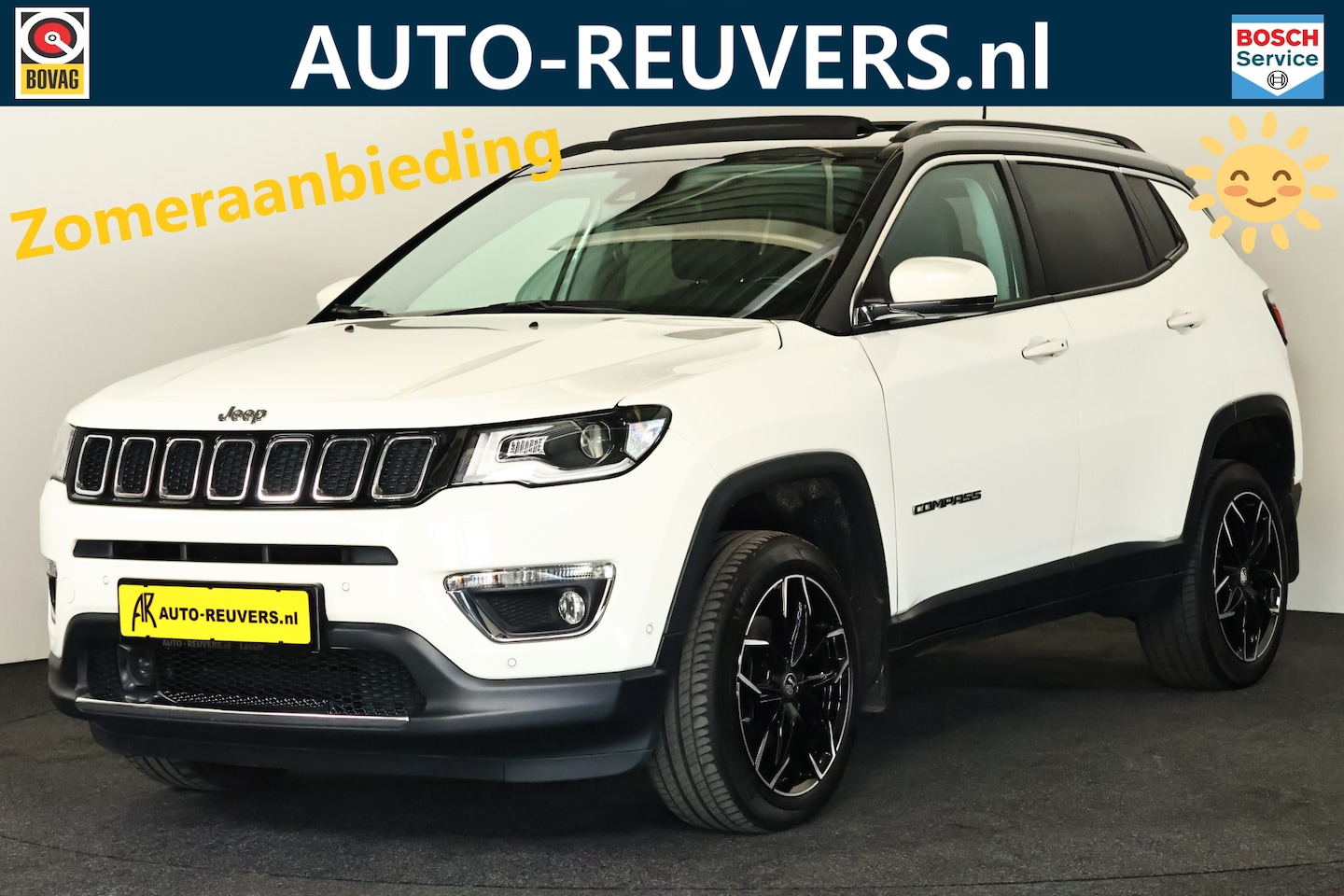 Jeep Compass - 1.4 MultiAir Limited 4x4 / Opendak / Leder / Beats / CarPlay - AutoWereld.nl