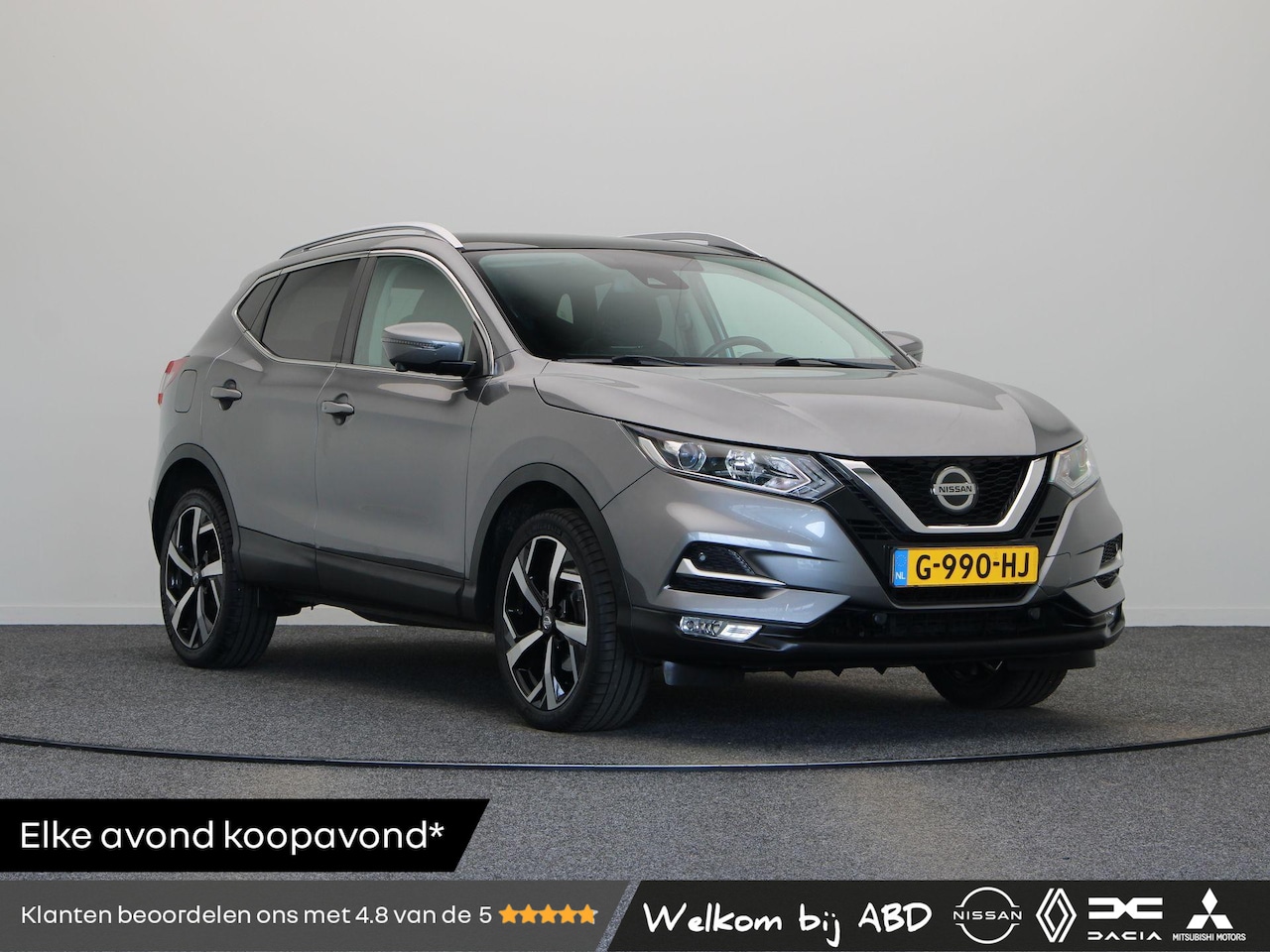 Nissan Qashqai - 1.3 DIG-T N-Connecta | Trekhaak 1300KG | Panoramadak | Climate control | Rondomzicht camer - AutoWereld.nl