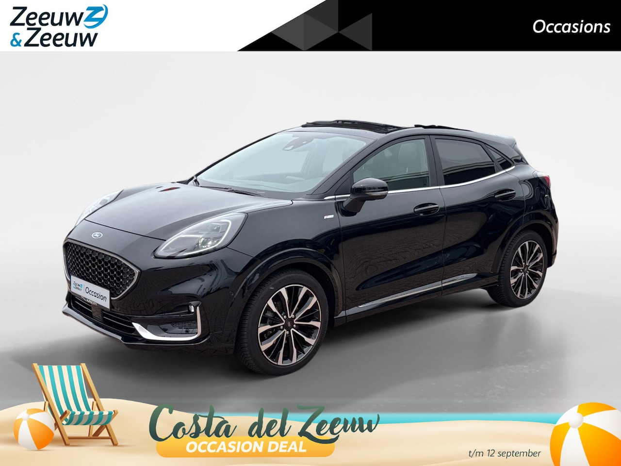 Ford Puma - 1.0 EcoBoost Hybrid Titanium X *Automaat*Navi+Camera*Climate Control*Schuif/kanteldak*Adap - AutoWereld.nl