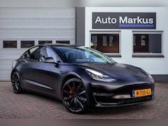 Tesla Model 3 - Performance AWD 75 kWh|Matte Gespoten|Uniek|Zeer netjes