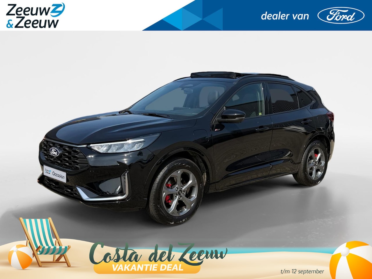 Ford Kuga - 2.5 PHEV ST-Line X | Dealer Onderhouden | Pano Dak | 360 Graden Camera | Adapt. Cruise Con - AutoWereld.nl
