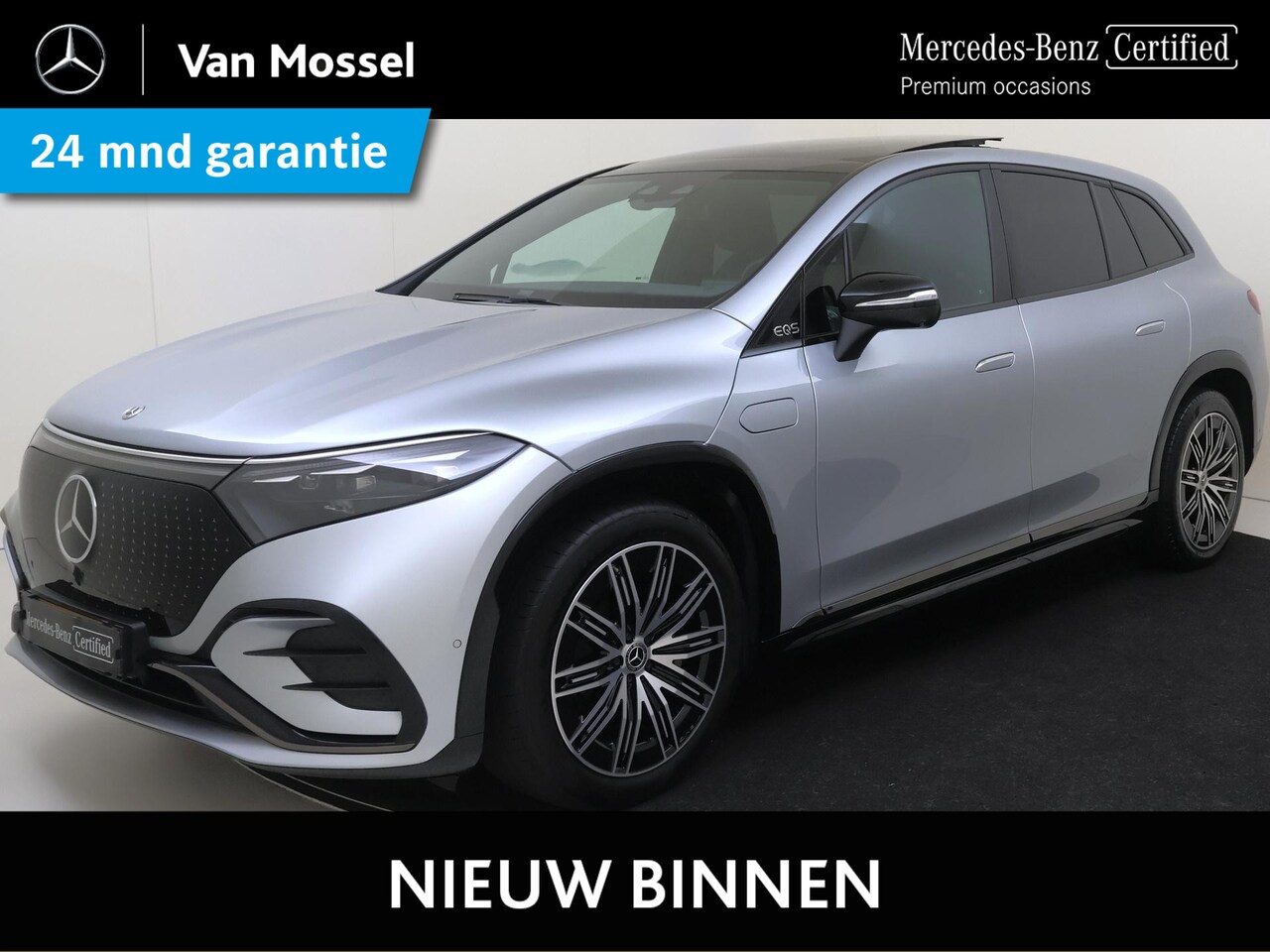 Mercedes-Benz EQS SUV - 450 4MATIC AMG Line 7p 118 kWh / Premium/ Panoramadak/ Night/ 21 inch/ El. Trekhaak/ Burme - AutoWereld.nl