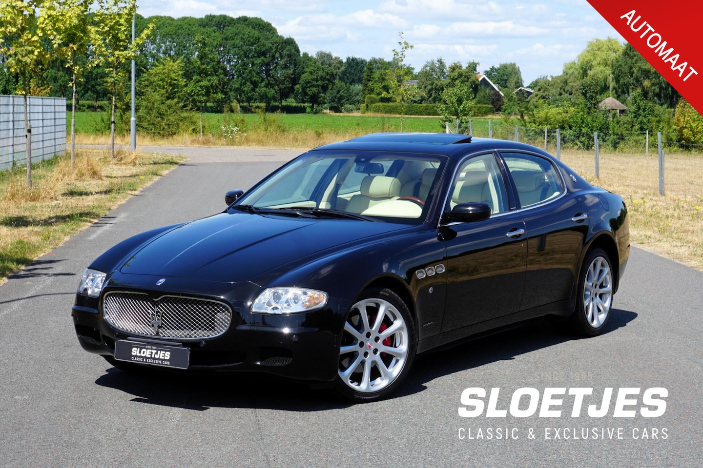 Maserati Quattroporte - 4.2 ZF Automaat |V8 |401 pk |Topstaat |Beige leder |Xenon |Schuifdak |Entertainmentsysteem - AutoWereld.nl