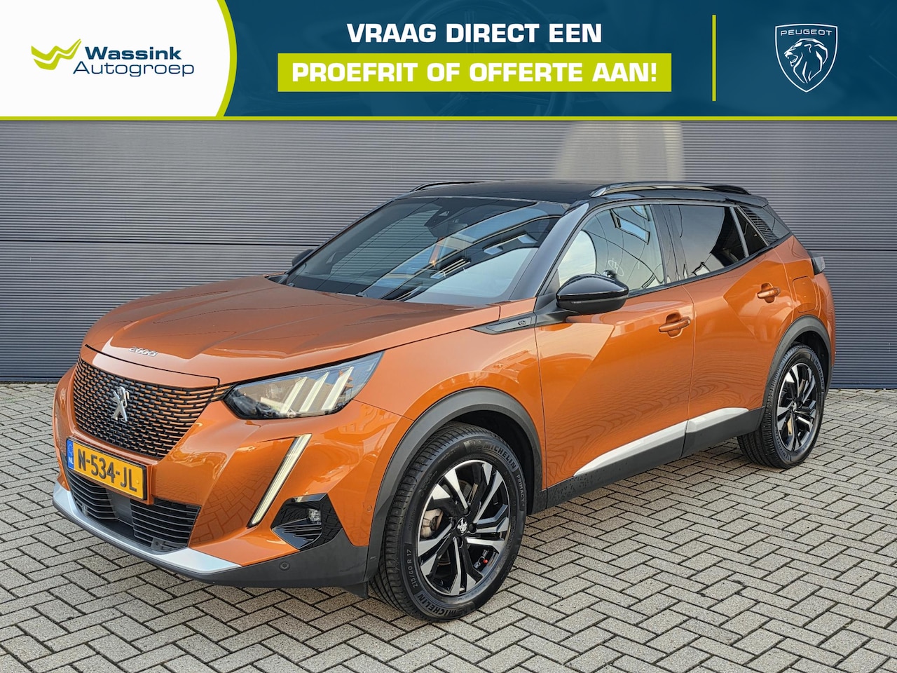 Peugeot e-2008 - EV GT 50 kWh Navigatie | SOH 93% | Parkeercamera | Parkeersensoren | Climate control | - AutoWereld.nl