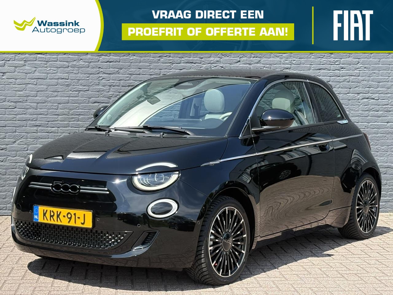Fiat 500 - La Prima 42 kWh | 321 Km WLTP| Adaptieve Cruise Control | Lane Assist | Glazen dak | JBL - AutoWereld.nl