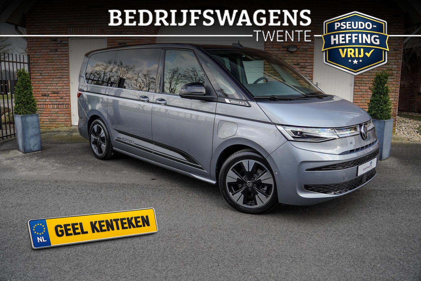 Volkswagen Multivan - 1.5I E-hybrid Edition L2 4x4 Panoramadak Leder Trekhaak Area view 19'' Lichtmetalen velgen - AutoWereld.nl