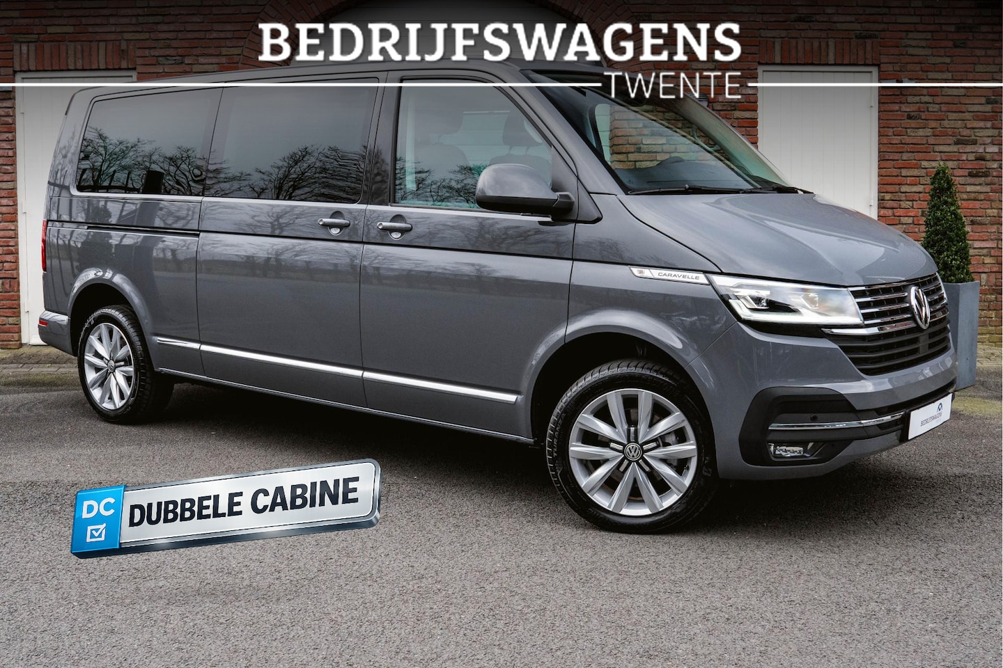 Volkswagen Transporter Caravelle - T6.1 2.0 TDI 150 PK DSG L2H1 DUB/CAB A-Klep ACC | LED | Digital Cockpit | Leder | Apple Ca - AutoWereld.nl