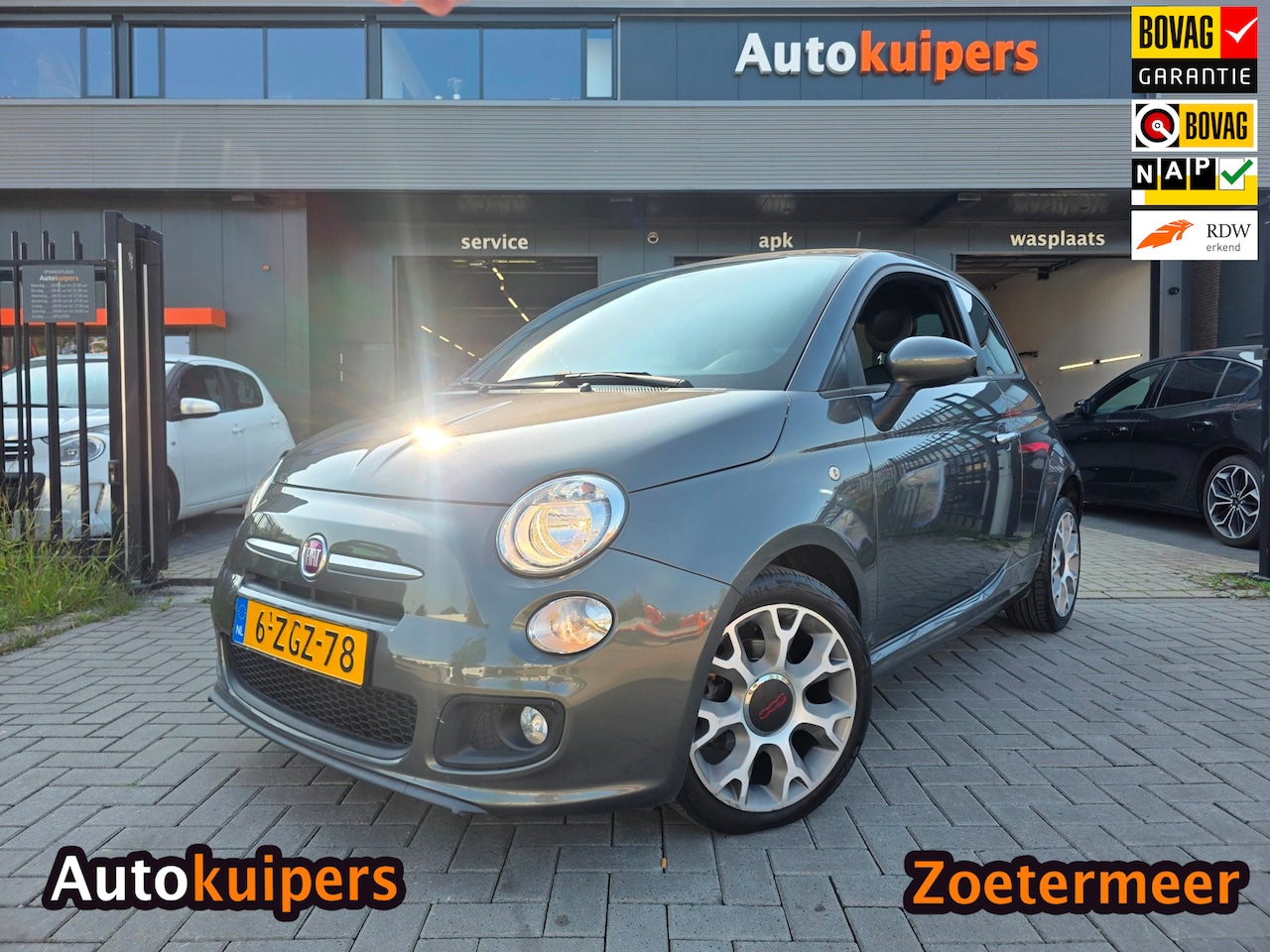 Fiat 500 - 0.9 TwinAir Turbo 500S | Sportief en zuinig in verbruik! | Met o.a. airco, elektrische ram - AutoWereld.nl