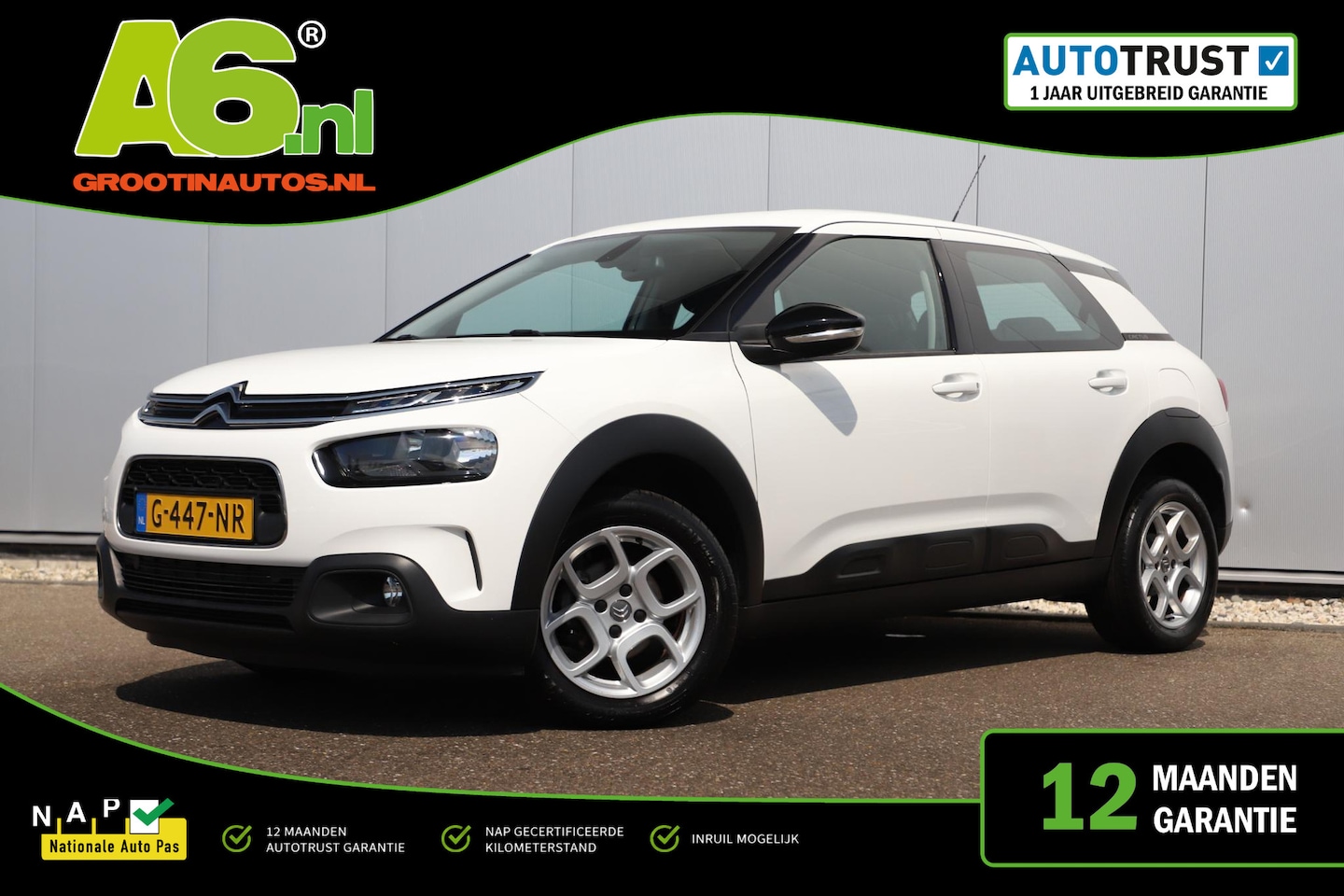 Citroën C4 Cactus - 1.2 PureTech Feel 110PK Navigatie Carplay Android LMV Climate Cruise Control Parkeersensor - AutoWereld.nl