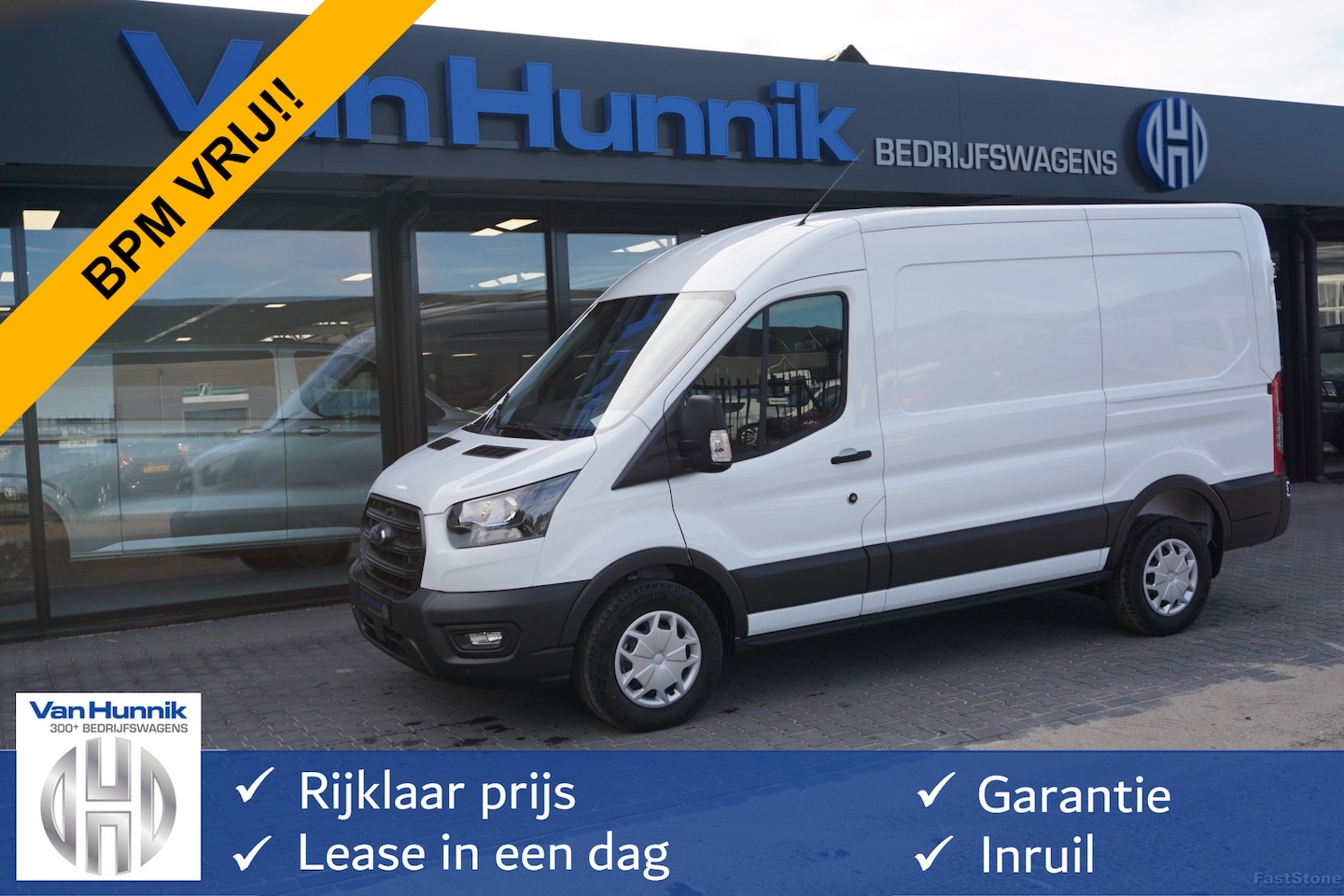 Ford Transit - 350M 105PK L2H2 BPM VRIJ!! 12" Sync 4 Apple CP/Android A. Camera, Trekhaak!! NR. A19 - AutoWereld.nl