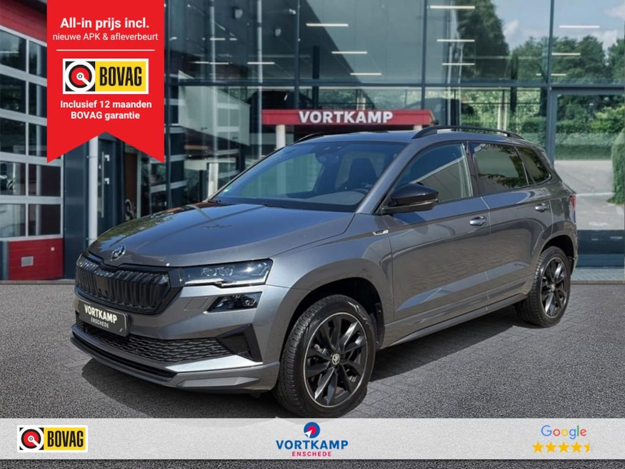 Skoda Karoq - 1.5 TSI DSG SPORTLINE TREKHAAK/PANO-DAK/CAMERA/ELEK-KLEP/ACC/STOELVERW - AutoWereld.nl